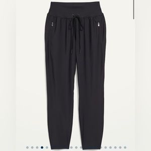 Old Navy High Waisted PowerSoft Zip Jogger Pants/Petite S